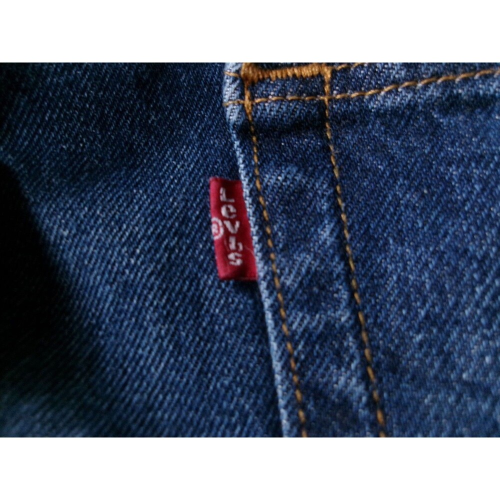 Levis 569 Shorts Men 38 Relaxed Loose Wide Straight Leg Baggy Blue Denim - Picture 9 of 11